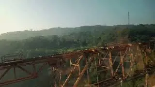 Scenic Train Journey Across West Java, Indonesia