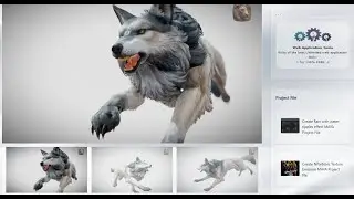 Free  Wolf  3D Model with Texture