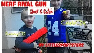 NERF Rival Gun - Shoot & Catch w/ CalebC24 & SammyC10