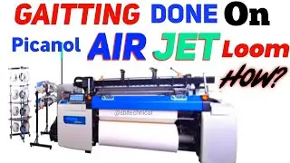 How to beam gaiting on Picanol airjet jet loom. Picanol Omni plus I connect | How gaitting on loom