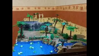 Battle of Bir Hakeim - part 2 - the environment - Lego display
