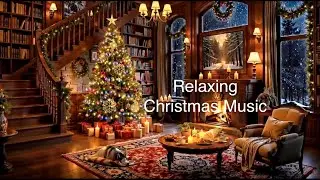 Relaxing Christmas Piano Music | Cozy Fireplace Ambience | Peaceful Holiday Background Music