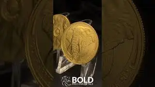 Big Five Elephant Gold Coin. #AfricanMajesty #Gold #shorts  #boldpreciousmetals