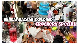 Crockery Special✨Bachat Bazaar Explored 🛍️| Aladdin Sunday Bazaar✨| Bachat Bazaar KARACHI 