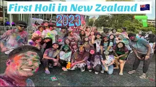 First Holi in New Zealand || University of Canterbury || Arjun Bhatt