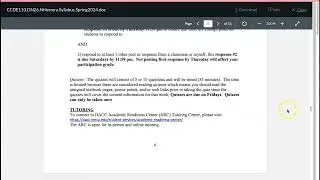 CCDE 110 Course Navigation Video Spring 2024