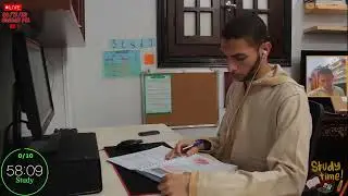 study with me +5 hours live pomodoro -minimalist desk - 📚🍅