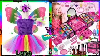Lena or lisa 💞 fairy butterfly princess costume vs makeup kits(prt5) 💖 trending 💖 viral #video 