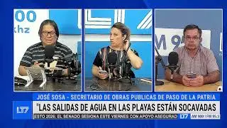 Situación de Paso de la Patria por las intensas lluvias: hablamos con José Sosa, Sec. Obras Públicas