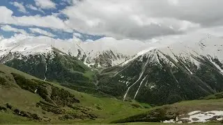 Snow Mountain Timelapse Stock Video