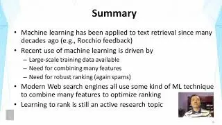 Lecture 36 &mdash; Learning to Rank -- Part 3 | UIUC
