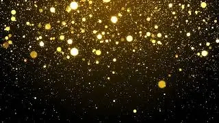 Christmas Sparkle Background 🎄 | Golden Glitter Flight | Royalty-Free Footage