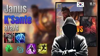Janus Top K'Sante vs Aatrox lol KR solo rank Full Game 15.21 | 야누스 크산테 vs 아트록스
