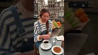 SKATEBOARDING in AMSTERDAM! 🇳🇱 | Canal Views & Dutch Architecture | Netherlands Vibes #Shorts