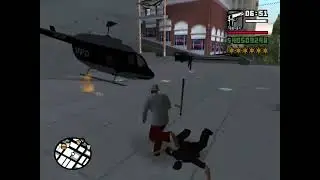 GTA San Andreas SFPD Shootout + Six Stars Wanted Level Escape