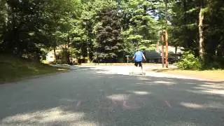 Longboarding: 30 foot Standie