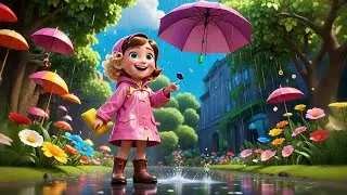 Rainy Day in the Garden | Weather Song for Kids | Nature Rhyme and Learning Fun