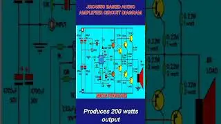 4558 based 200w audio amplifier circuit diagram #34 #circuitmaker #schematics #circuitdesign