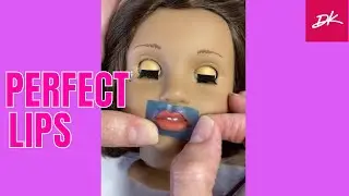 TUTORIAL: How To Paint the Lips of Your Doll in a Perfect Way | Lips Stencils | Doll of a Kind
