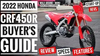 2022 Honda CRF450R Review: Specs, Changes Explained, Exhaust sounds | CRF 450 Dirt Bike / Motorcycle