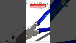 ⚡ SolidWorks plier design #shorts #youtubeshorts #solidworks #design #drawing #pliers