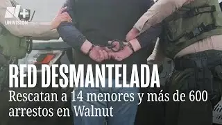 Desmantelan red de prostitución y tráfico infantil en Walnut; rescatan a 14 menores