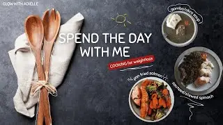 Cooking for days | Meal prep Okra soup, Spinach and salmon for weightloss