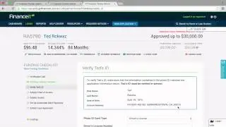 Create a Loan Application - USA