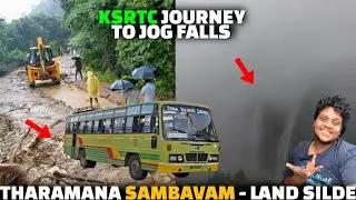 Tharamana sambavam 🙂 | KSRTC Journey to Jog falls in Red alert heavy rain and land slide
