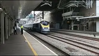 Eurostar Class 373 Speeding through Stratford Int'l for London St Pancras
