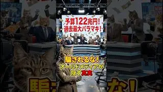 【ダマされるな】予算122兆円はバラマキではない？オールドメディアが報じない片山財務相の重大発言と数字のカラクリを暴く #ニュース #猫 #経済 #政治 #リテラシー