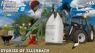 OUR CALFES ESCAPED & BAGGING GRAIN HARVEST with @TheCamPeRYT! 🐮😱🚜💨| Ellerbach | FS22 | Timelapse #65