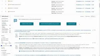 MEDLINE Advanced Search. A demonstration search.