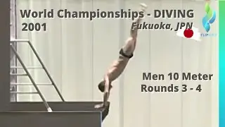 2001 Mens 10 Meter Diving World Diving Championships Rounds 3 & 4