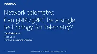 Nokia TechTalks in 10 - Network Telemetry