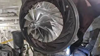 Turbocharger Cartridge Removal - Auxiliary / Generator Engine  - Hyundai HIMSEN 
