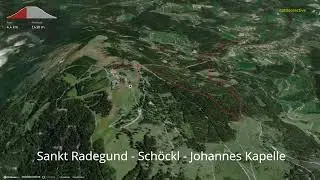 Sankt Radegund - Sch&ouml;ckl - Johannes Kapelle ∆ hiking trails ∆ 3d-trail.com/austria/
