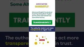 Honestly ❌ | Avoid Speaking Basic English! Overused Words In English | Advanced Vocabulary#shorts