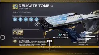 Destiny 2 Delicate Tomb Catalyst to Masterwork 21/9/22-27/3/2023