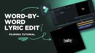 TikTok Word-by-Word Lyric Edit Tutorial (Filmora 14)