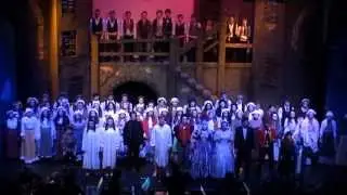 Finale and curtain call Les Mis 2013,.