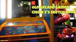 Chuck E. Cheese's Old Arcade Games Chuck E.'s Sketch Book Including Start Up Sequence