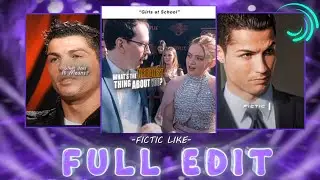 Fictic Like Full Ronaldo Edit Remake on Alight Motion 🗿||