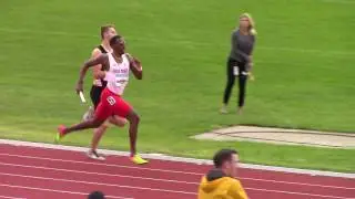 2017 Big Ten Outdoor Championships  4x4 Emmanuel Ogwo, Mar'yea Harris, Collin Hofacker,  DeJuan Frye