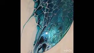 Resined Result of Video 255 | #acrylicpouring #shorts #sheleeart #colourarte #swipe