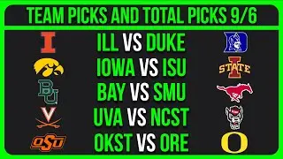 College Football Picks Today 9/6/25 NCAAF Week 2 Betting Picks and Predictions