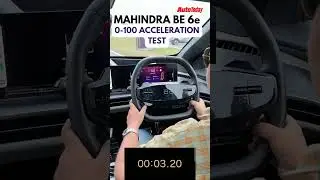 We tested the 0-100 acceleration time of the Mahindra BE 6e which it completed in just 7.57 seconds.