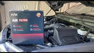 2021 F-150 XLT 5.0 Air Filter Replacement. Improves HP!      KAX Air Filter  