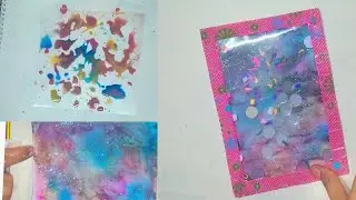 make shaker card easy|| galaxy paint shakers card || easy to paint galaxy || easy card making