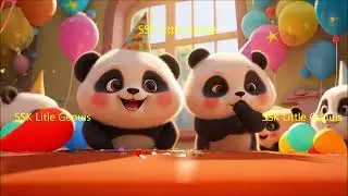 Pandas love for balloons nursery song # Nursery rhyme Pandas love for balloons #Panda balloons song
